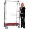 Aarco Easy-Roll Chrome Bellman Hotel Luggage Cart LC-2C 42 x 24