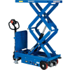 Global Industrial Self Propelled Mobile Scissor Lift Table, 40"L x 20-1/2"W, 2000 Lb. Cap.