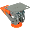 Floor Lock with Polyurethane Foot Pad FL-LKH-4 for 4" Casters