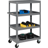 Multi-Level Steel Shelf Truck with 4 Shelves 36 x 24 800 Lb. Capacity