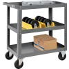 Global Industrial™ 3 Shelf Steel Stock Cart 30 x 18 800 Lb. Capacity