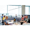 Global Industrial Ceiling Mounted Personal Safety Partition 4'W x 6'H