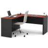 Bestar® L Desk - 60" - Bordeaux & Graphite - Prestige+