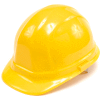 ERB 19952 Omega II Hard Hat, 6-Point Ratchet Suspension, Yellow
