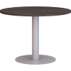 Bush Business Furniture 42" Round Conference Table with Metal Disc Base - Storm Gray