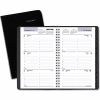 AT-A-GLANCE® Block Format Weekly Appointment Book w/Contacts Section, 8.5 x 5.5, Black, 2022