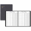 At-A-Glance® Visitor Registration Book, 8-7/8" x 11-7/16", Black Cover, 60 Sheets/Pad