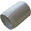 Speedi-Products Aluminum Flex Pipe Crimped One End EX-AFC 496 4" X 96"