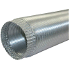 Speedi-Products Aluminum Flex Pipe Crimped One End EX-AFC 796 7" X 96"