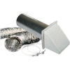 Speedi-Products Ul 181 Alum. Foil Duct Vent Kit With White Hood EX-DVK 496 4" X 96"