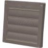 Speedi-Products Louvered Plastic Flush Hood EX-HLFB 04 Brown No Tailpipe 4"