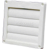 Speedi-Products Louvered Plastic Flush Hood EX-HLFW 04 White No Tailpipe 4"
