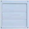 Speedi-Products Louvered Plastic Flush Hood EX-HLFW 06 White No Tailpipe 6"