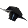 Speedi-Products Roof Cap Bath Exhaust Hood With Collar EX-RCEB 45 Black 4" & 5"