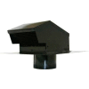 Speedi-Products Galvanized Roof Cap With Collar EX-RCGC 04 Black 4"