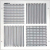Speedi-Grille Ceiling Or Wall Register With 4 Way Deflection SG-1212 CW4 12" X 12"