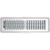 Speedi-Grille White SG-210 FLW Floor Register With 2 Way Deflection 2" X 10"