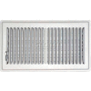 Speedi-Grille White SG-612 FLW Floor Register With 2 Way Deflection 6" X 12"