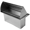 Speedi-Products Galvanized Wall Vent With Spring Return Damper, 10" Extender SM-DWVG 10 3.25" X 10"