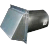 Speedi-Products Galvanized Wall Caps With Spring Damper SM-RWVD 8 8"