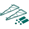 Nexel® Poly-Green™ 14" Single Arm Fixed Wall Bracket (Pair)