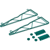 Nexel® Poly-Green® 18" Single Arm Fixed Wall Bracket (Pair)