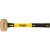ABC Hammers ABC4BF 4 lb. Non-Sparking Brass Hammer, 14" Fiberglass Handle