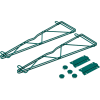Nexel® Poly-Green® 21" Single Arm Fixed Wall Bracket (Pair)