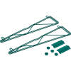 Nexel® Poly-Green® 24" Single Arm Fixed Wall Bracket (Pair)