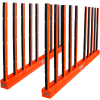 Abaco SRK10R, Slab Rack with Rubber Lined Poles, 118"L x 7"W x 60"H, 30,000 lbs Cap