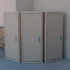 301V, Bike-Shell Bike Locker, 1 Bike Cap., 54"L x 30"Wf x 4"Wb x 74"H, Medium Grey, T-Handle