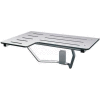 Frost Retractable Wall Mounted Shower Seat - Stainless/White - 975R