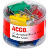 Acco® Colored Binder Clips, Assorted Sizes and Colors, 30/Pack