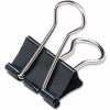 Acco® Binder Clips, Small, 3/4" Width, 5/16" Capacity, Black/Silver, 12/Dozen