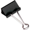 Acco® Binder Clips, Medium, 1-1/4" Width, 5/8" Capacity, Black/Silver, 12/Dozen