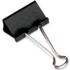 Acco® Binder Clips, Large, 2" Width, 1-1/16" Capacity, Black/Silver, 12/Dozen