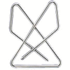 Acco® Ideal Butterfly Clamps, Large, Silver, 12/Box