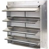 Aluminum Wall Exhaust Shutter, Rear Flange 30" - EAS-MF 30