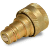 Apache Hydraulic Quick Coupler 39041620, JD "Cone" Style Tip To IH Female Body