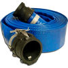 3&quot;  x  25' PVC Lay Flat Discharge Hose Coupled w/ C x E Poly Cam & Groove Fittings