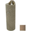 Murdock® Pedestal Drinking Fountain, Brass Bubbler, Brown Concrete