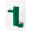 Murdock GRM45-PF Barrier Free Bi-Level Pedestal Mounted Outdoor Drinking Fountain W/ Pet Fountain