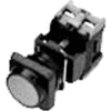 Advance Controls 104319, 22mm Non Metallic Standard Pilot Light Square-Full Volt. Push Button-Yellow