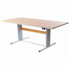 Infinity™ Powered Height Adjustable Group Therapy Table - 72"Lx36"W Maple