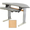 Infinity™ Powered Height Adjustable Bi-Level Corner Workstation - Maple