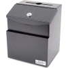 Vertiflex Steel Suggestion Box, Black - Pkg Qty 8