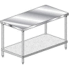 Aero Manufacturing 1TG-2460 14 Gauge Workbench 304 Stainless Steel - 60"W x 24"D
