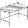 Aero Manufacturing 1TSBX-30108 14 Gauge Workbench Stainless Steel -10" Backsplash 108"W x 30"D