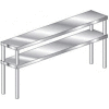 Aero Manufacturing 2DO-1248 Aerospec 14 Gauge Double Overshelf 304 Stainless Steel - NSF 48"W x 12"D