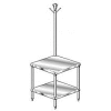Aero Manufacturing 2MSRU-3024 14 Gauge Mixer Stand 304 Stainless Steel - Rack & Undershelf 24 x 30